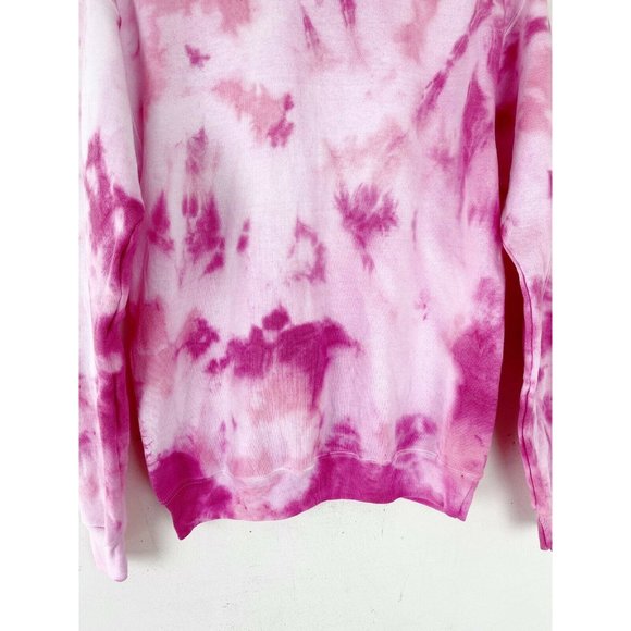 Pink and White Tie Dye Sweatshirt Size Small - Picture 6 of 10